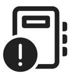 Notebook Error SVG Icon